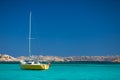 Scenic Sardinia island landscape. Italy sea Ã¢â¬â¹Ã¢â¬â¹coast with azure clear water. Royalty Free Stock Photo